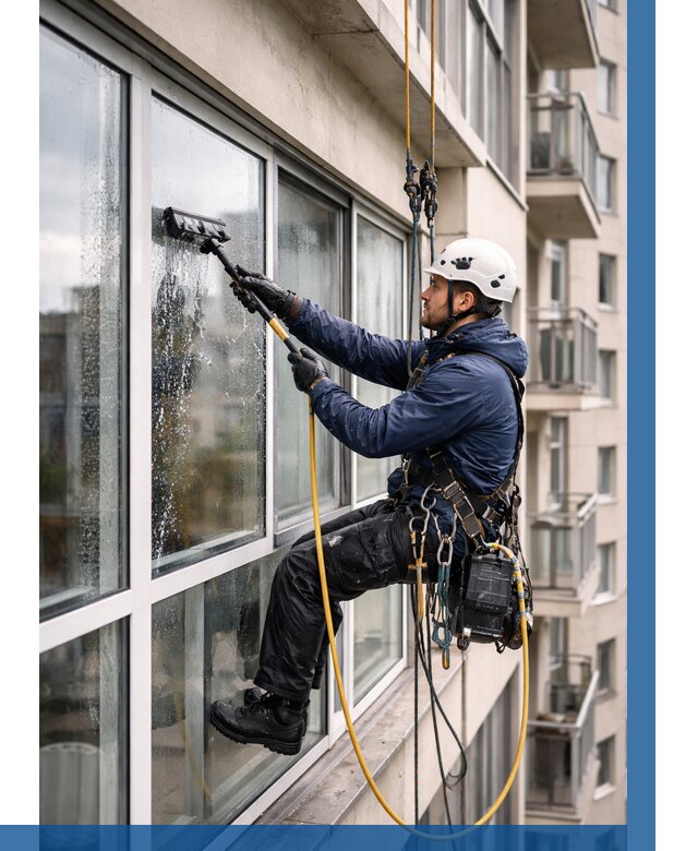 Мойка балконного остекления в Нефтекамске от 3594 р. | ВЫСОТНИК-Нтк