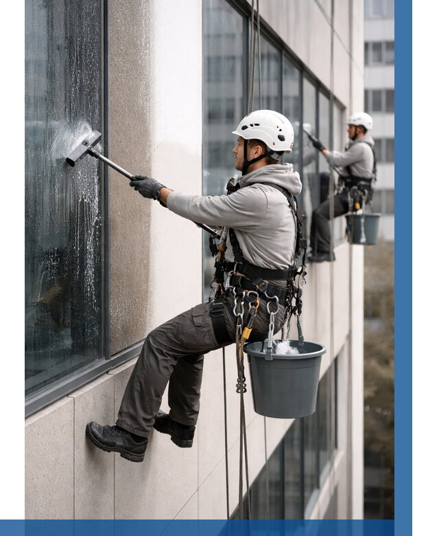 Мойка фасадов зданий в Нефтекамске под ключ от 359 р. | ВЫСОТНИК-Нтк