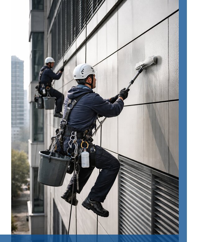 Мойка вентилируемого фасада в Нефтекамске от 257 р. | ВЫСОТНИК-Нтк