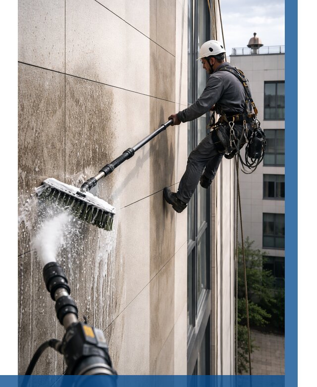 Мойка фасада из керамогранита в Нефтекамске от 308 р. | ВЫСОТНИК-Нтк