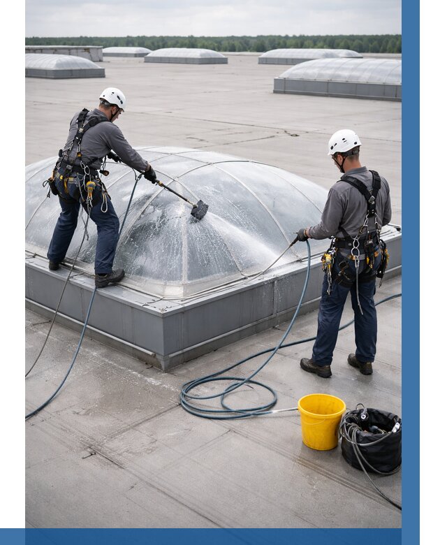 Мойка зенитных фонарей в Нефтекамске, заказать от 4621 р. | ВЫСОТНИК-Нтк