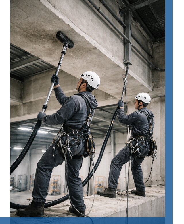 Обеспыливание потолочных конструкций в Нефтекамске от 257 р. |ВЫСОТНИК-Нтк