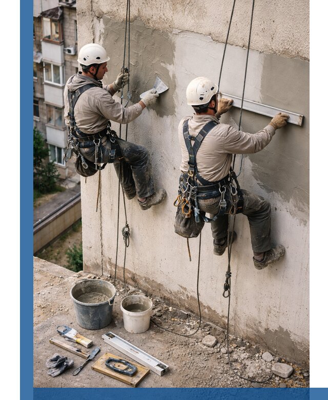 Комплексный ремонт штукатурного фасада с гарантией в Нефтекамске