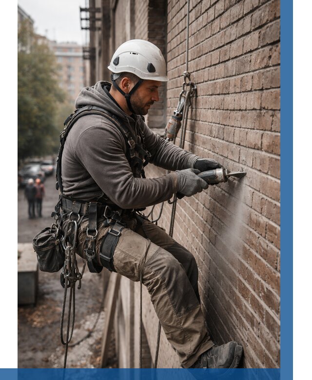 Расшивка кирпичных швов в Нефтекамске от 616 р. | ВЫСОТНИК-Нтк