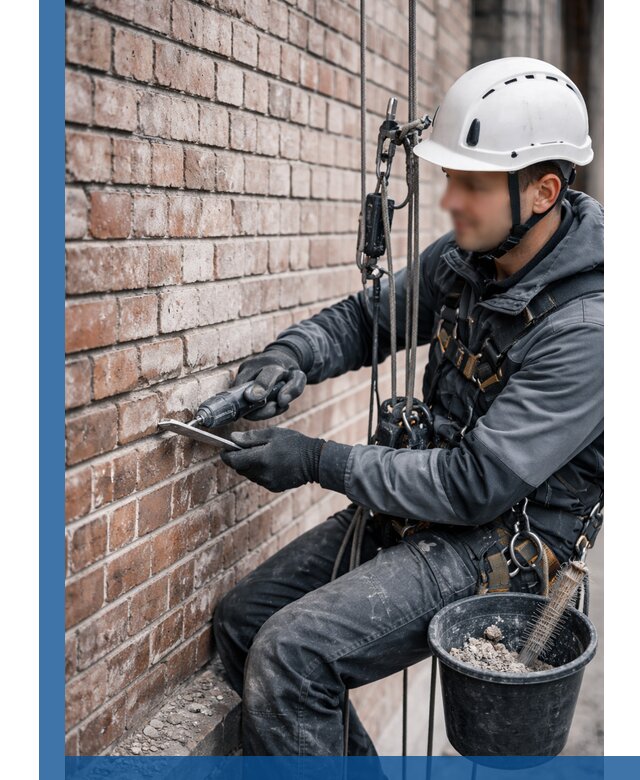 Расшивка кирпичных швов фасадов и стен, ремонт в Нефтекамске