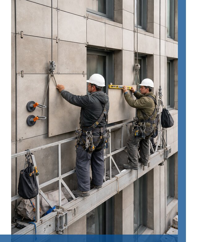 Монтаж керамогранита на фасад в Нефтекамске от 2567 р. | ВЫСОТНИК-Нтк