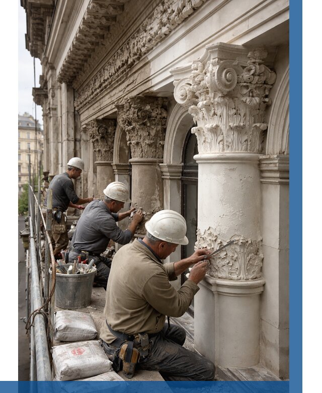 Реставрация фасадной лепнины в Нефтекамске от 2567 р. | ВЫСОТНИК-Нтк