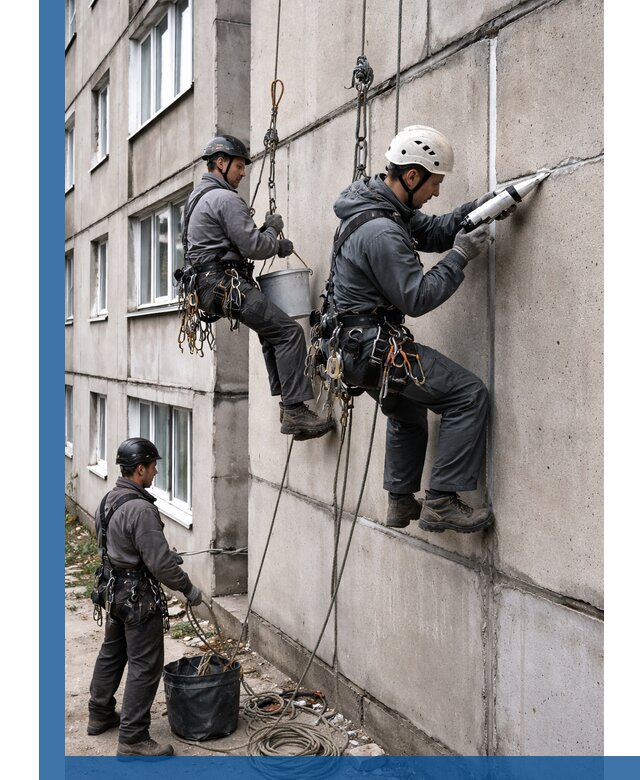 Герметизация межпанельных швов в Нефтекамске с гарантией герметичности