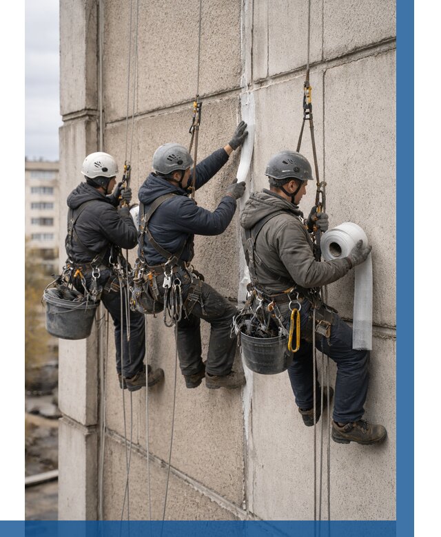 Ремонт межпанельных швов в Нефтекамске от 770 р. | ВЫСОТНИК-Нтк