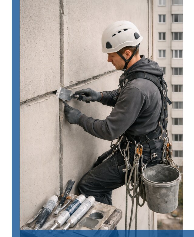 Ремонт межпанельных швов в Нефтекамске герметизация и восстановление