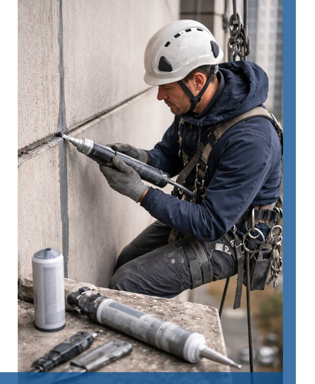 Вторичная герметизация швов в Нефтекамске от 462 р. | ВЫСОТНИК-Нтк