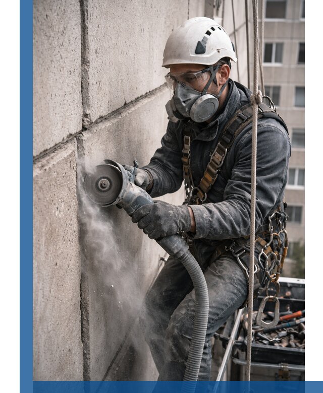 Штробление межпанельных швов в Нефтекамске качественно и быстро