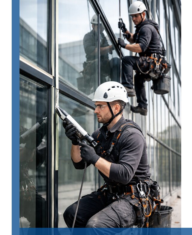 Герметизация витражных швов в Нефтекамске для зданий и фасадов