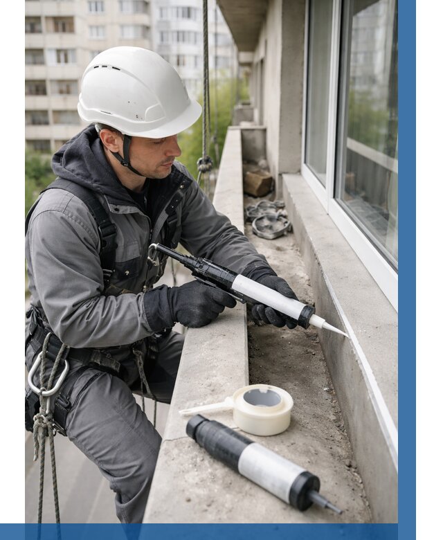 Герметизация швов лоджии в Нефтекамске от 4621 р. | ВЫСОТНИК-Нтк