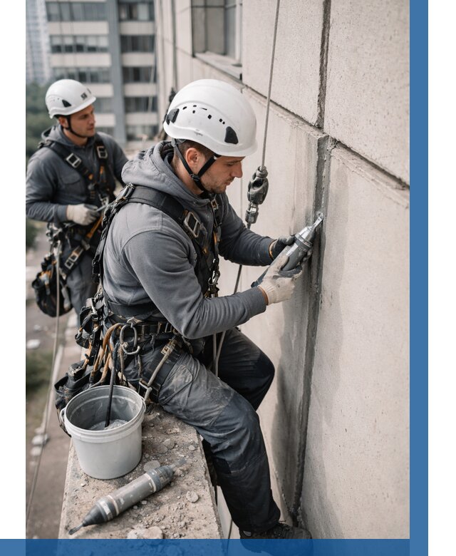 Ремонт деформационных швов здания в Нефтекамске от 1027 р. | ВЫСОТНИК-Нтк