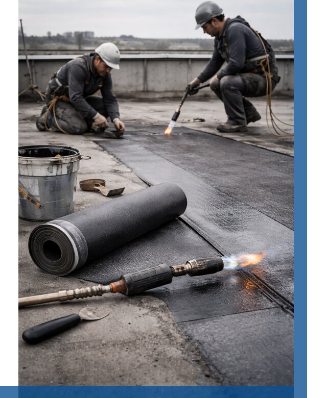 Ремонт рулонной кровли в Нефтекамске от 667 р. | ВЫСОТНИК-Нтк