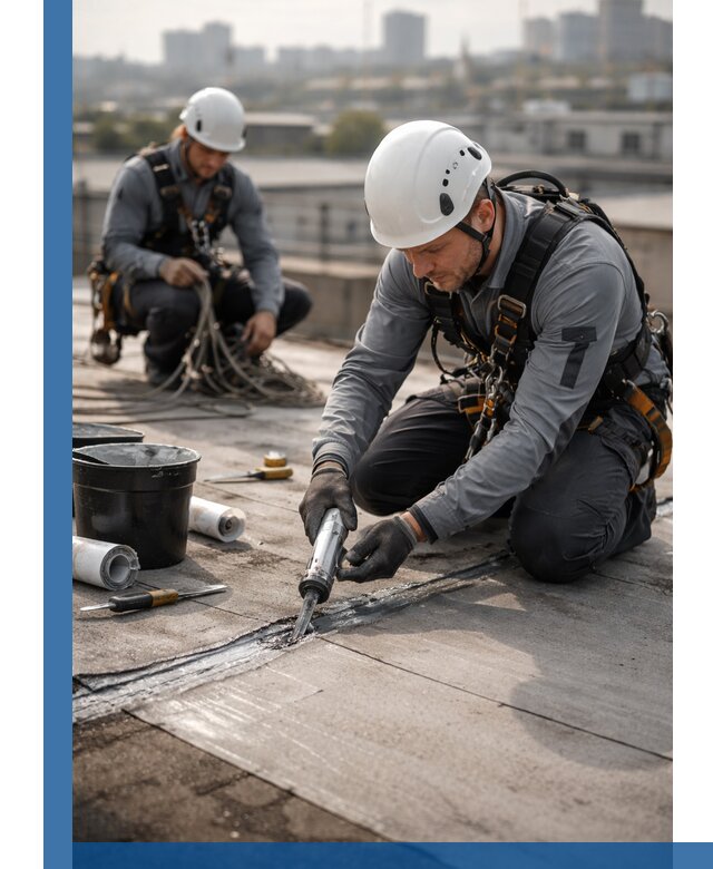 Аварийное и капитальное устранение протечек кровли в Нефтекамске