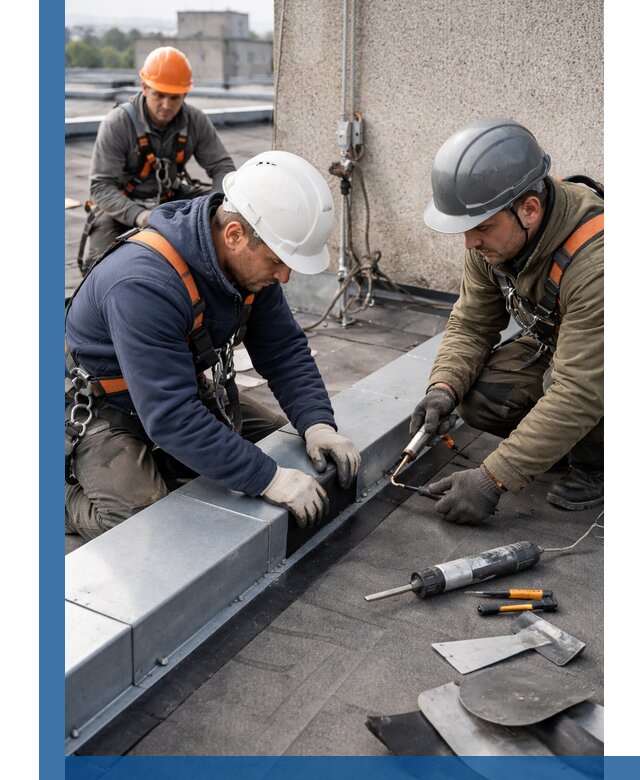 Ремонт кровельных примыканий в Нефтекамске профессионально