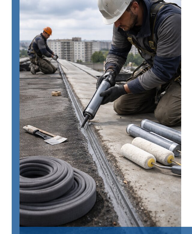 Герметизация швов кровли в Нефтекамске с гарантией герметичности