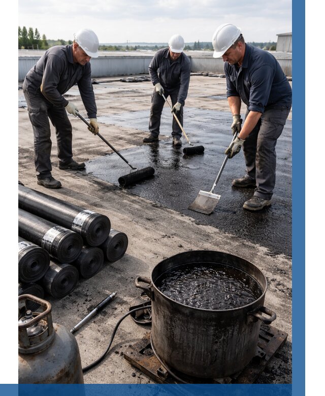 Гидроизоляция кровли мастикой в Нефтекамске от 616 р. | ВЫСОТНИК-Нтк