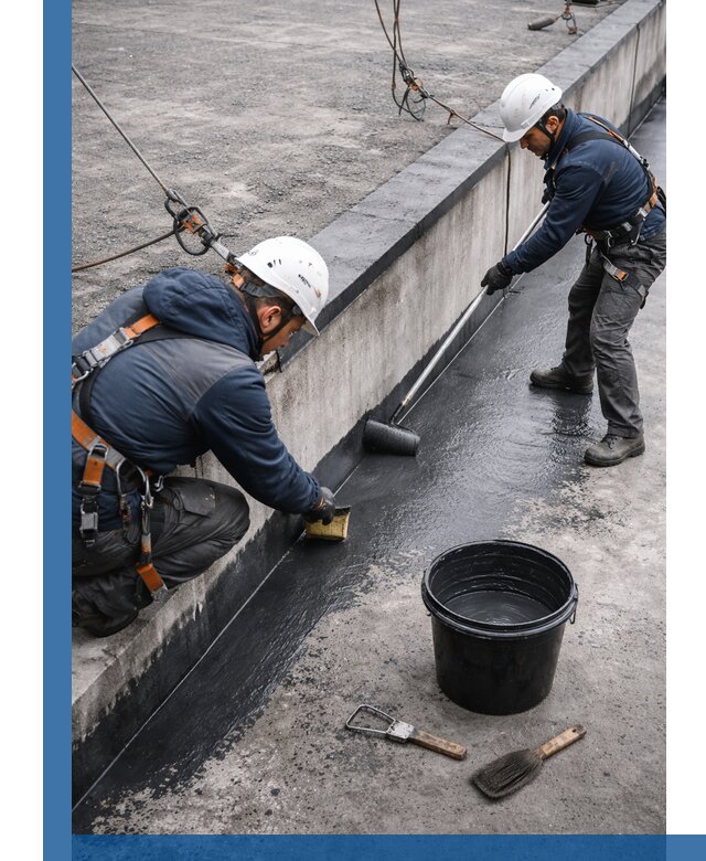 Гидроизоляция кровли жидкой резиной профессионально в Нефтекамске