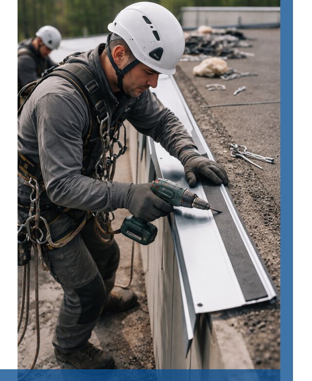 Монтаж капельника на кровле в Нефтекамске от 308 р. | ВЫСОТНИК-Нтк