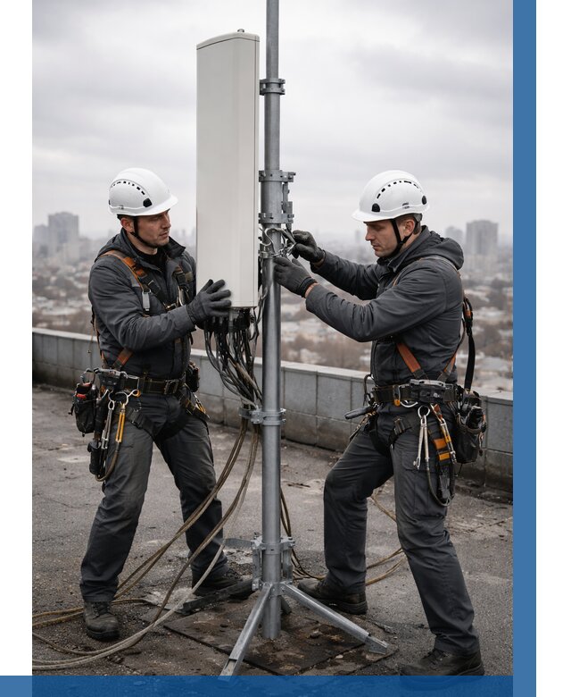 Монтаж антенн связи на крыше в Нефтекамске от 8728 р. | ВЫСОТНИК-Нтк