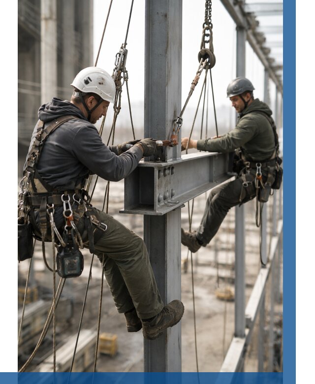 Монтаж металлоконструкций на высоте в Нефтекамске от 3594 р. | ВЫСОТНИК-Нтк