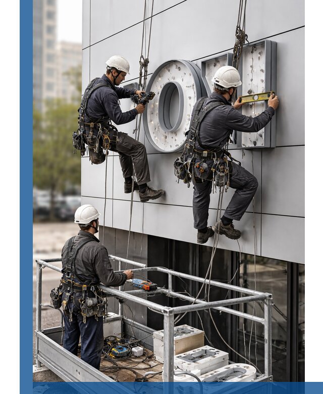 Профессиональный монтаж световых букв в Нефтекамске под ключ