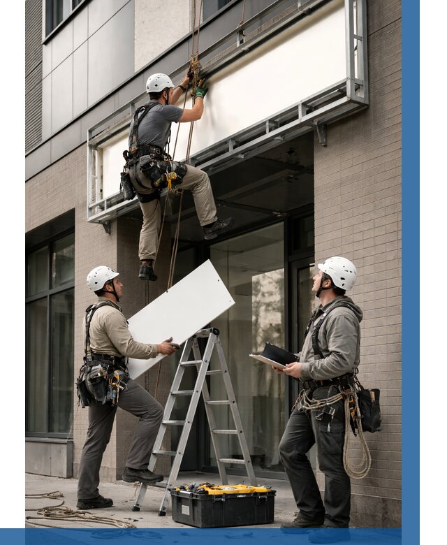 Монтаж светового короба в Нефтекамске от 6674 р. | ВЫСОТНИК-Нтк