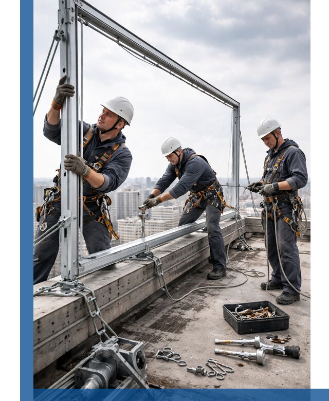 Монтаж крышных рекламных конструкций под ключ в Нефтекамске