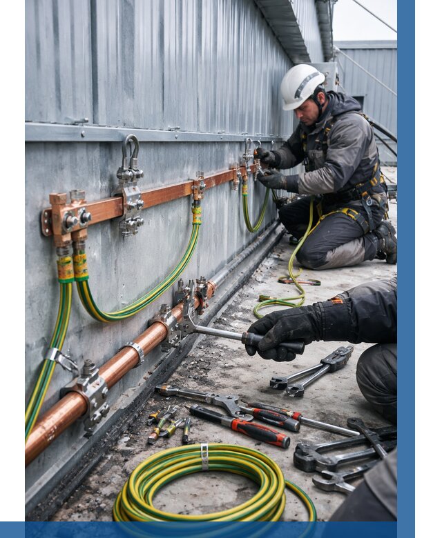 Монтаж заземления здания в Нефтекамске от 25670 р. | ВЫСОТНИК-Нтк