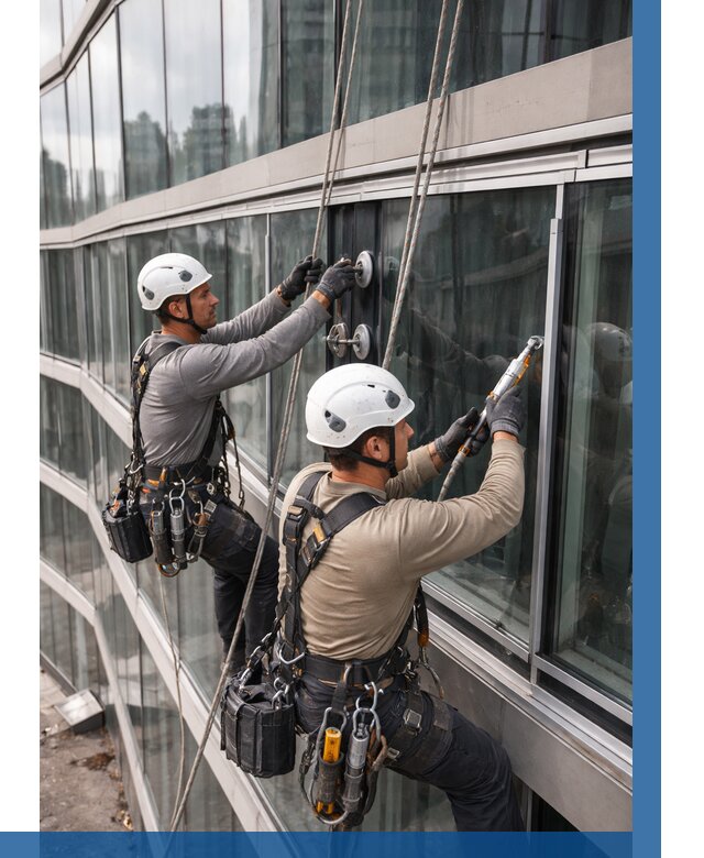 Радиусное остекление фасада в Нефтекамске от 12322 р. | ВЫСОТНИК-Нтк