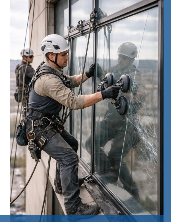 Замена стекла в витраже в Нефтекамске под ключ от 8728 р. | ВЫСОТНИК-Нтк