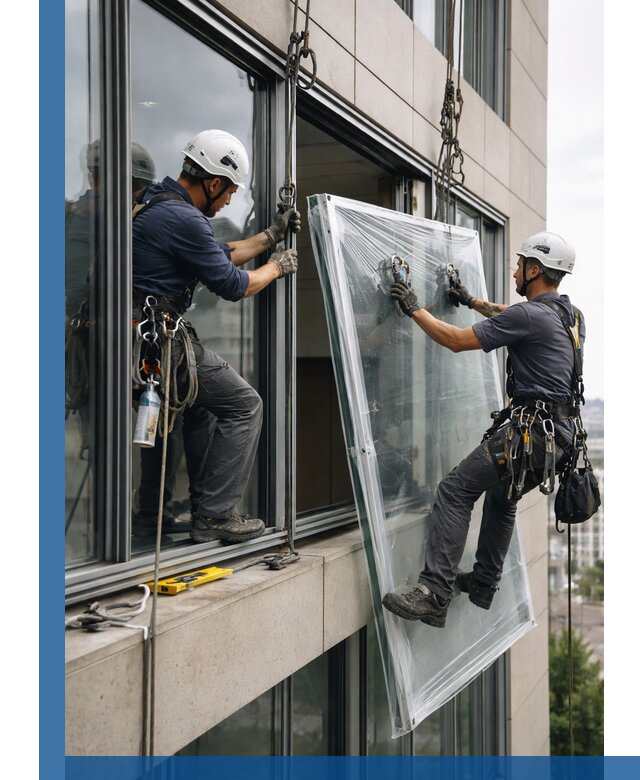 Профессиональная замена стекла в витраже в Нефтекамске с гарантией