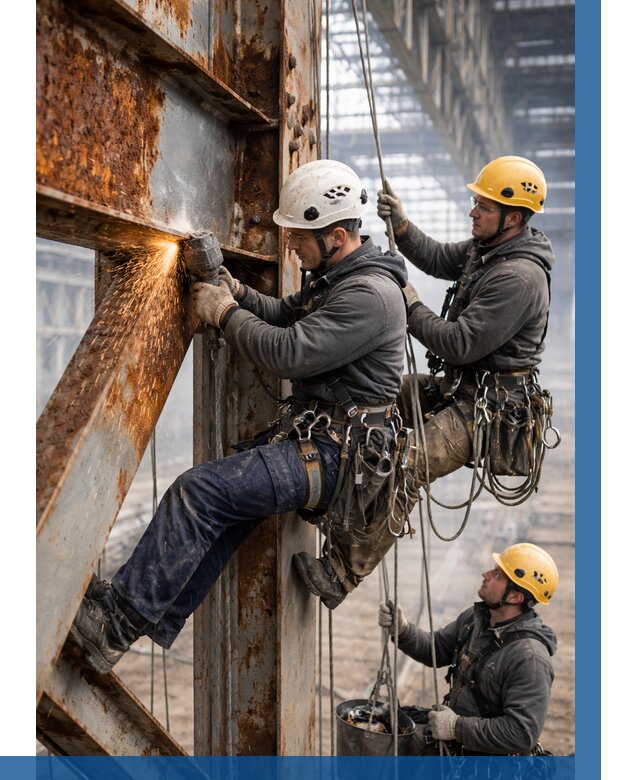 Зачистка металла от ржавчины в Нефтекамске от 359 р. | ВЫСОТНИК-Нтк