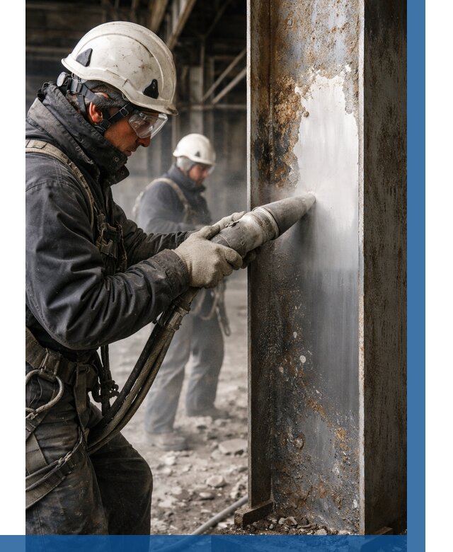 Удаление старой краски с металла в Нефтекамске от 462 р. | ВЫСОТНИК-Нтк