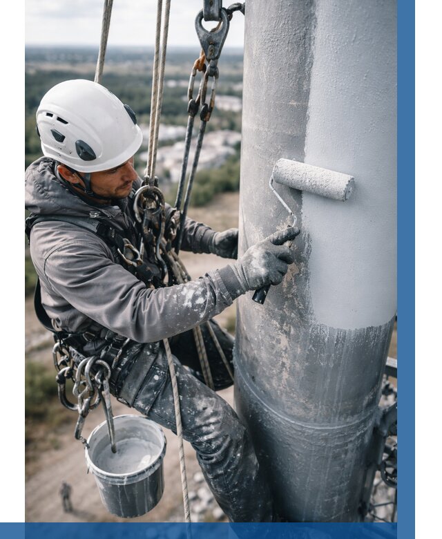 Покраска мачт связи под ключ в Нефтекамске от 873 р. | ВЫСОТНИК-Нтк