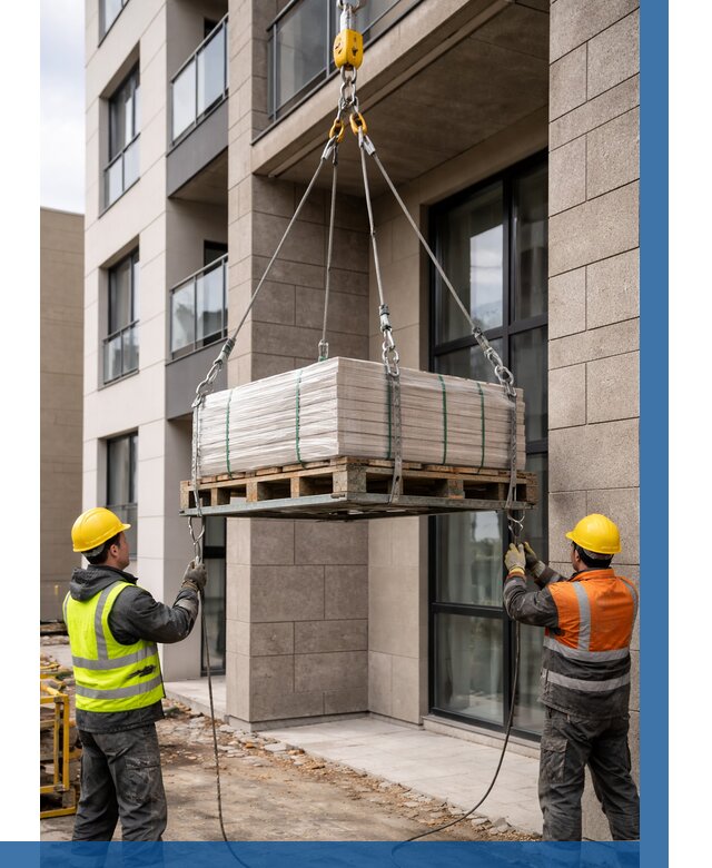 Подъем керамогранита на этаж в Нефтекамске от 3594 р. | ВЫСОТНИК-Нтк