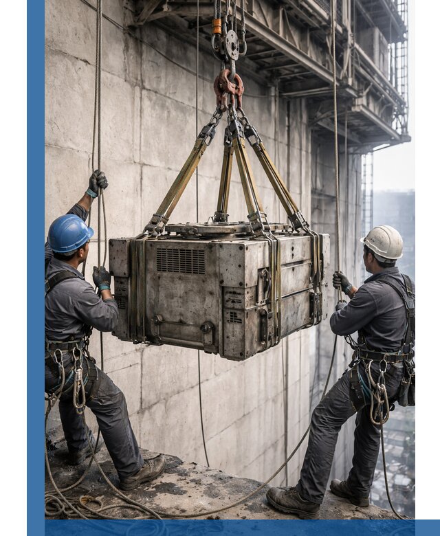 Такелажные работы на высоте, подъем и монтаж грузов в Нефтекамске