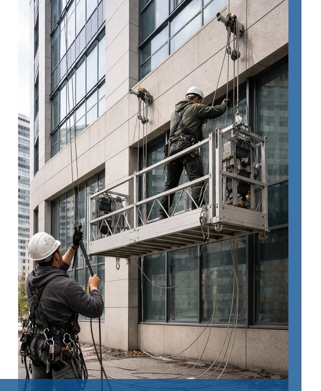 Монтаж и подъем фасадной люльки в Нефтекамске от 12322 р. | ВЫСОТНИК-Нтк