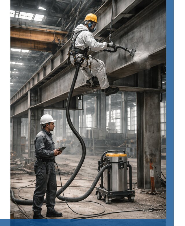 Обеспыливание конструкций в цехе в Нефтекамске от 4313 р. | ВЫСОТНИК-Нтк