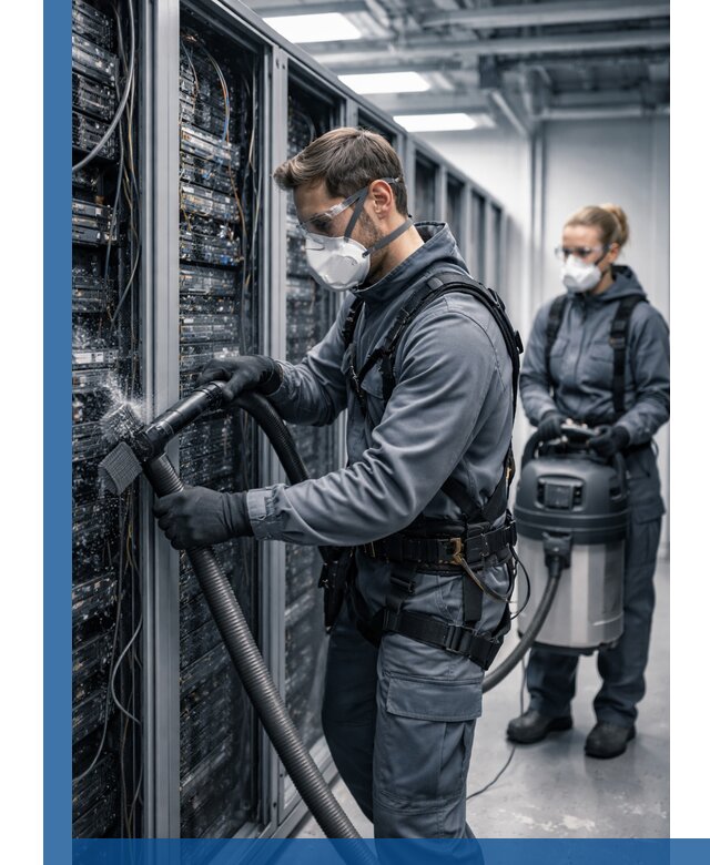 Обеспыливание серверной комнаты в Нефтекамске, профессиональная очистка