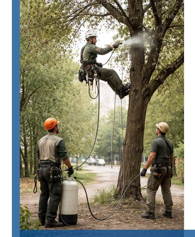 Обработка деревьев от вредителей в Нефтекамске профессиональная защита