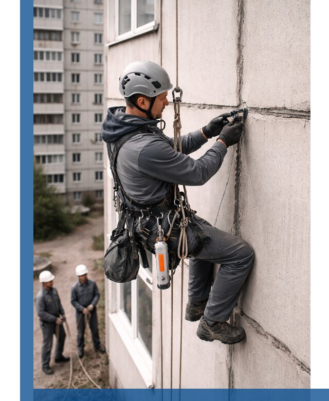 Обследование межпанельных швов и герметизация в Нефтекамске