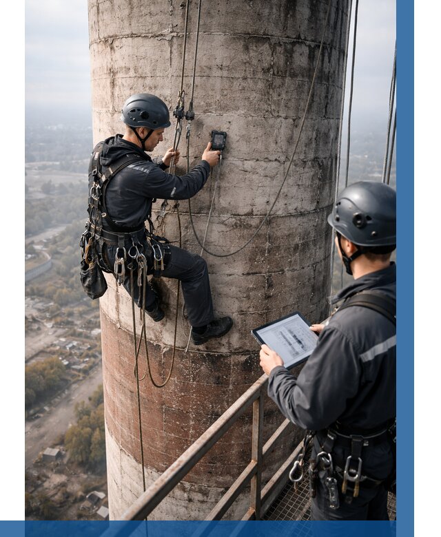 Обследование дымовой трубы в Нефтекамске от 8214 р. | ВЫСОТНИК-Нтк