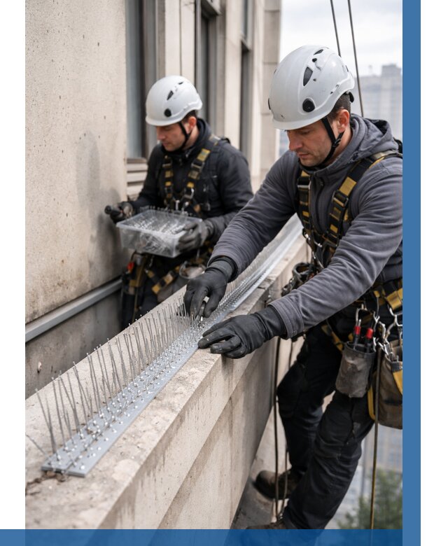 Установка шипов от птиц в Нефтекамске от 873 р. | ВЫСОТНИК-Нтк